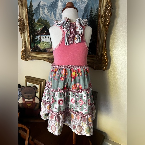 🩷 MATILDA JANE | Happy and Free on the Cape Pink Floral Sleeveless Dress - Picture 4 of 5